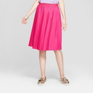 A New Day Pink Pleated Skirt